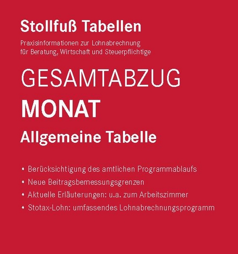 Tabelle, Gesamtabzug 2022 Monat