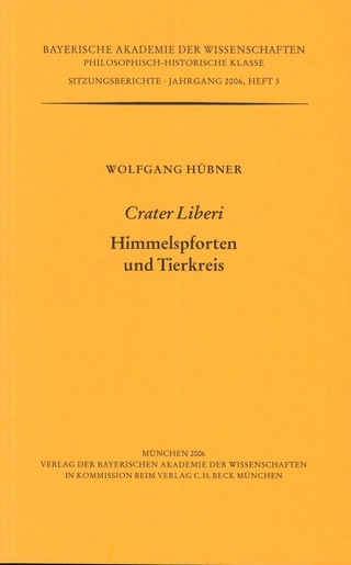 Werke des Verlags der Bayerischen Akademie der Wissenschaften bei... / Crater Liberi
