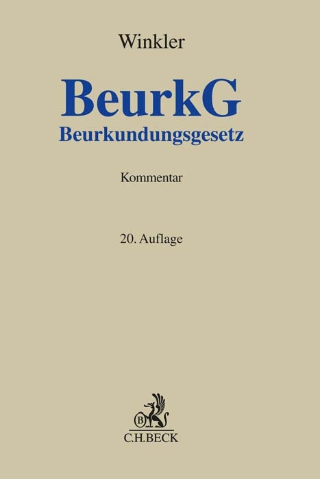 Beurkundungsgesetz - Karl Winkler