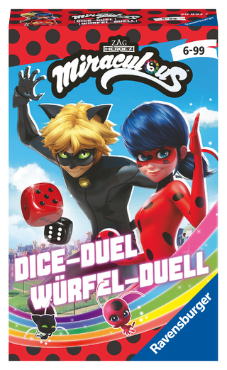 Miraculous Würfel-Duell - Reisespiel ab 6 Jahre
