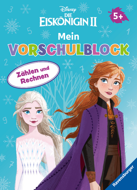 Disney Die Eisk&ouml;nigin 2 Mein Vorschulblock Z&auml;hlen und Rechnen - Konzentration, Erstes Rechnen, R&auml;tseln f&uuml;r Kinder ab 5 Jahren - Spielerisches Lernen f&uuml;r Anna und Elsa - Fans ab Vorschule - Stefanie Hahn