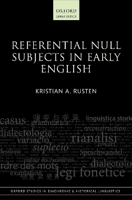 Referential Null Subjects in Early English - Kristian A. Rusten