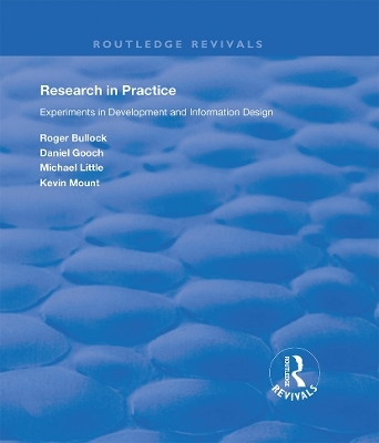 Research in Practice - Roger Bullock, Daniel Gooch, Michael Little, Kevin Mount
