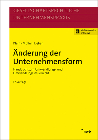 Änderung der Unternehmensform - Hartmut Klein; Thomas Müller; Bettina Lieber