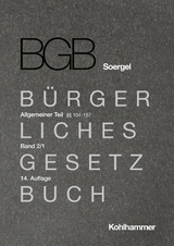 Kommentar zum B&uuml;rgerlichen Gesetzbuch mit Einf&uuml;hrungsgesetz und Nebengesetzen (BGB) (Soergel) - Sebastian Baldringer, Susanne Lilian G&ouml;ssl, Jan Dirk Harke, Sebastian Alfred Martens, Michael Matthiessen, Patrick Meier, Karl Riesenhuber, J&ouml;rg Wolz, Anja Uhl, Stephan Szalai