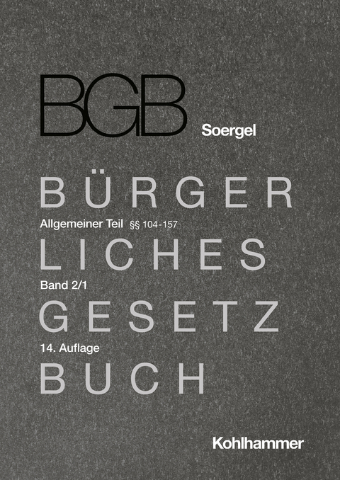 Kommentar zum B&uuml;rgerlichen Gesetzbuch mit Einf&uuml;hrungsgesetz und Nebengesetzen (BGB) (Soergel) - Sebastian Baldringer, Susanne Lilian G&ouml;ssl, Jan Dirk Harke, Sebastian Alfred Martens, Michael Matthiessen, Patrick Meier, Karl Riesenhuber, J&ouml;rg Wolz, Anja Uhl, Stephan Szalai