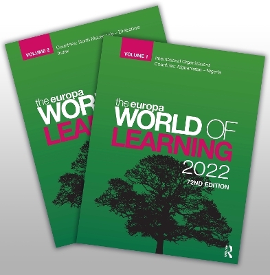 The Europa World of Learning 2022 -  Europa Publications