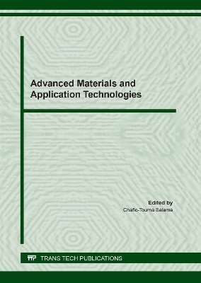 Advanced Materials and Application Technologies - 
