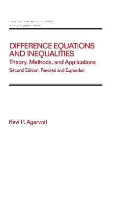 Difference Equations and Inequalities - Ravi P. Agarwal