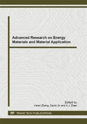 Advanced Research on Energy Materials and Material Application - 