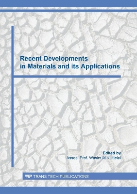 Recent Developments in Materials and its Applications