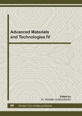 Advanced Materials and Technologies IV