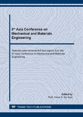 8th Asia Conference on Mechanical and Materials Engineering - 
