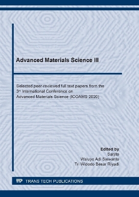 Advanced Materials Science III - 
