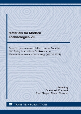 Materials for Modern Technologies VII