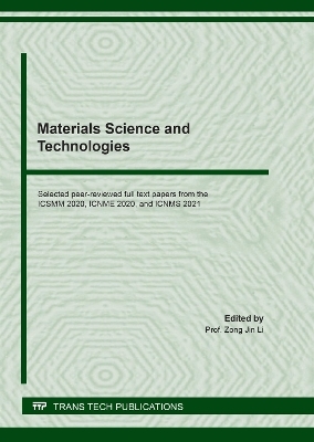 Materials Science and Technologies - 