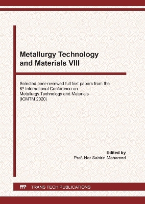 Metallurgy Technology and Materials VIII
