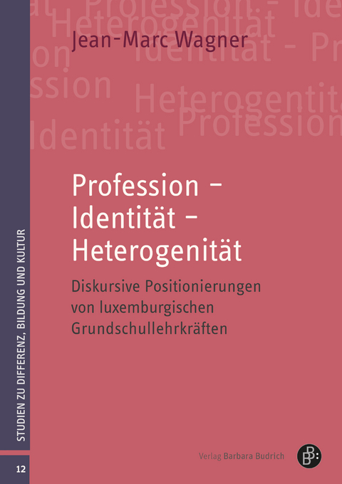 Profession – Identität – Heterogenität - Jean-Marc Wagner