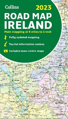 2023 Collins Road Map of Ireland