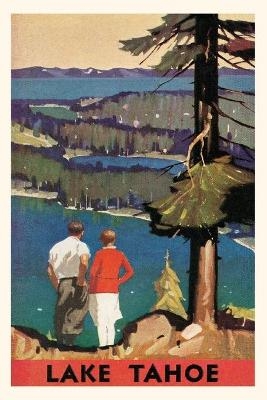 Vintage Journal California Travel Poster for Lake Tahoe