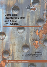 Corrosion. Structural Metals and Alloys (2017-2018) - 