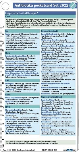 Antibiotika pocketcard Set 2022 - Herbert Hof