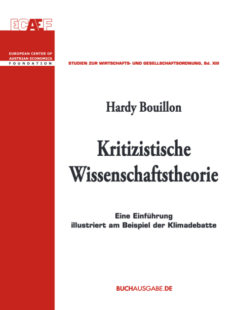 Kritizistische Wissenschaftstheorie - Bouillon Hardy
