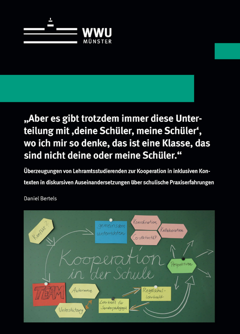"Aber es gibt trotzdem immer diese Unterteilung mit 'deine Sch&uuml;ler, meine Sch&uuml;ler', wo ich mir so denke, das ist eine Klasse, das sind nicht deine oder meine Sch&uuml;ler." - Daniel Bertels