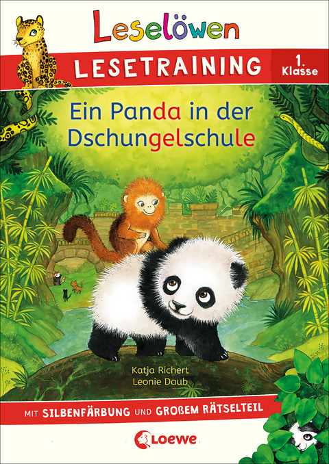 Lesel&ouml;wen Lesetraining 1. Klasse - Ein Panda in der Dschungelschule - Katja Richert