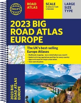 2023 Philip's Big Road Atlas Europe -  Philip's Maps