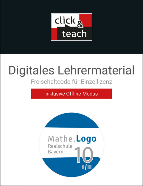 Mathe.Logo &ndash; Bayern / Mathe.Logo BY click & teach 10 II/III Box - 