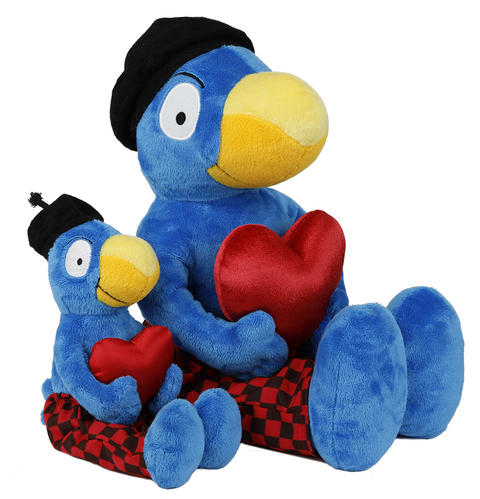 Globi Pl&uuml;sch mit Herz klein, Jubi 25cm