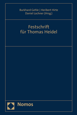 Festschrift f&uuml;r Thomas Heidel - 