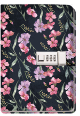 Tr&ouml;tsch Tagebuch mit Zahlenschloss Flowers - 