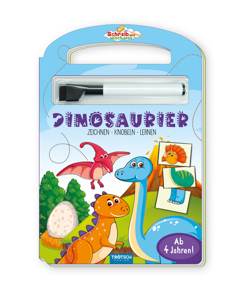 Tr&ouml;tsch Pappenbuch Schreib und wisch weg Pappenbuch Dinosaurier - 