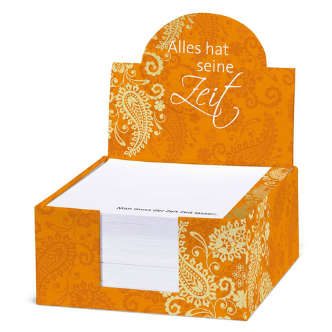 Notizzettelk&auml;stchen &raquo;Alles hat seine Zeit&laquo;