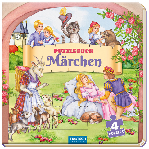 Tr&ouml;tsch Pappenbuch Puzzlebuch M&auml;rchen - 
