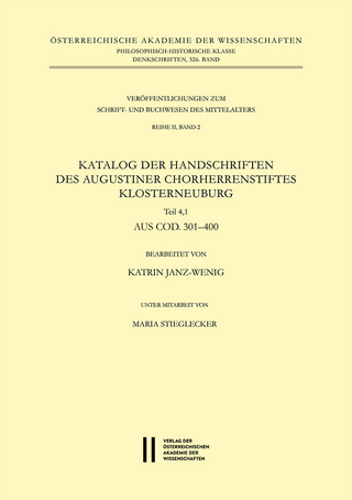 Katalog der Handschriften des Augustiner Chorherrenstiftes Klosterneuburg