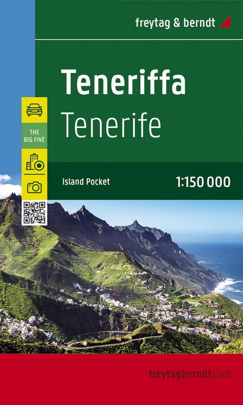 Teneriffa, Stra&szlig;enkarte 1:150.000, freytag & berndt
