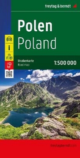 Polen, Stra&szlig;enkarte 1:500.000, freytag & berndt