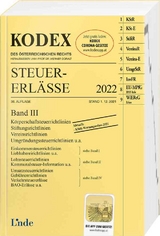 KODEX Steuer-Erl&auml;sse 2022 Band III - Elisabeth Titz-Fr&uuml;hmann