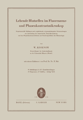 Lebende Blutzellen im Fluoreszenz- und Phasenkontrastmikroskop