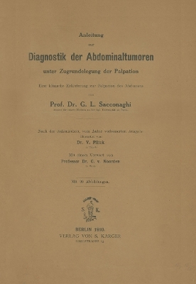 Anleitung zur Diagnostik der Abdominaltumoren