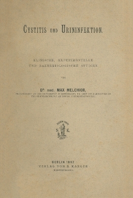 Cystitis und Urininfektion - M. Melchior