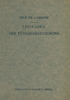 Leitfaden der Fürsorgeerziehung