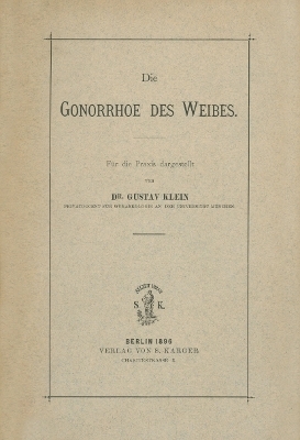 Die Gonorrhoe des Weibes