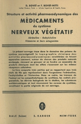 Structure et Activité Pharmacodynamique des Médicaments du Système Nerveux Végétatif