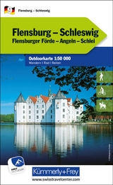 K&uuml;mmerly+Frey Outdoorkarte Deutschland 9 Flensburg, Schleswig 1:50.000