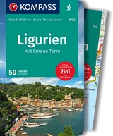 KOMPASS Wanderf&uuml;hrer Ligurien mit Cinque Terre, 50 Touren mit Extra-Tourenkarte - Franz Wille