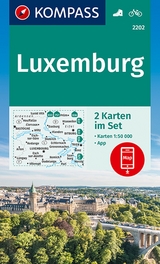 KOMPASS Wanderkarten-Set 2202 Luxemburg (2 Karten) 1:50.000 - 